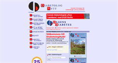 Desktop Screenshot of diabetolognytt.se